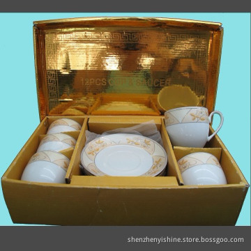 Golden Packing for Cups&Saucers (018)